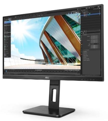 LCD AOC 27'' 27P2Q {IPS 1980x1080 75Hz 250cd 178/178 1000:1 8bit 4ms D-Sub DVI HDMI1.4 DisplayPort1.2 USB-Hub Height adj Pivot Tilt Swivel 2x2W}