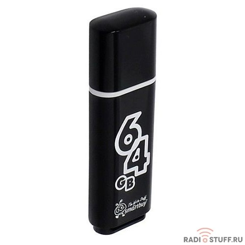 Smartbuy USB Drive 64Gb Glossy series Black SB64GBGS-K