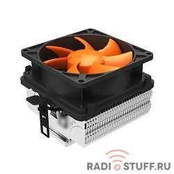 CROWN Кулер для процессора CM-82 (Для Intel и AMD,TDP до 80 Ватт ,Гидродинамический подшипник, Размер: 120*84*72 мм)